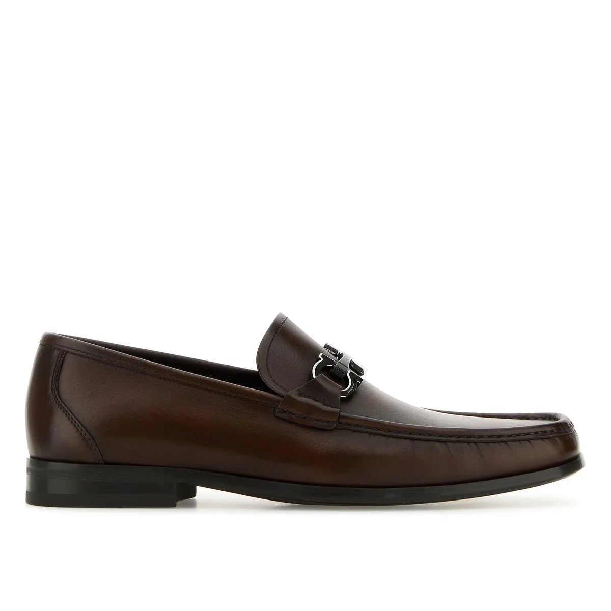 029457 7787872E MIDHICTMOR BROWN FERRAGAMO MEN SHOES