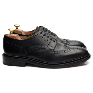1880 'Chester 2' Black Leather Derby Brogues UK 7.5 F