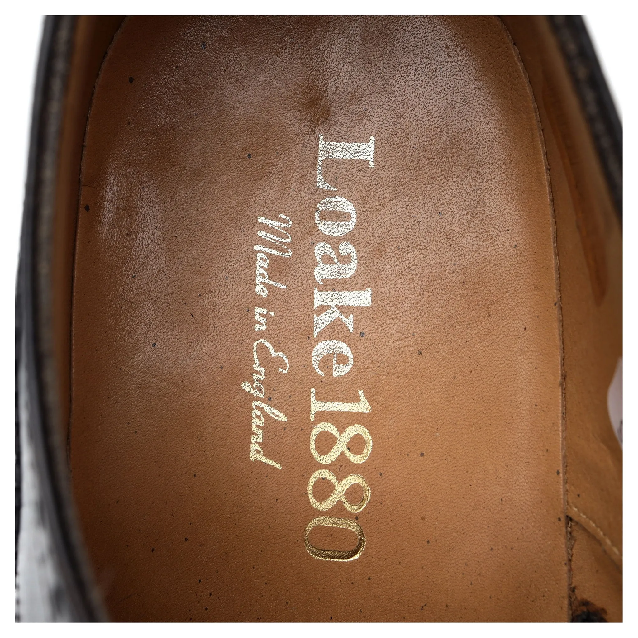 1880 'Chester 2' Black Leather Derby Brogues UK 7.5 F