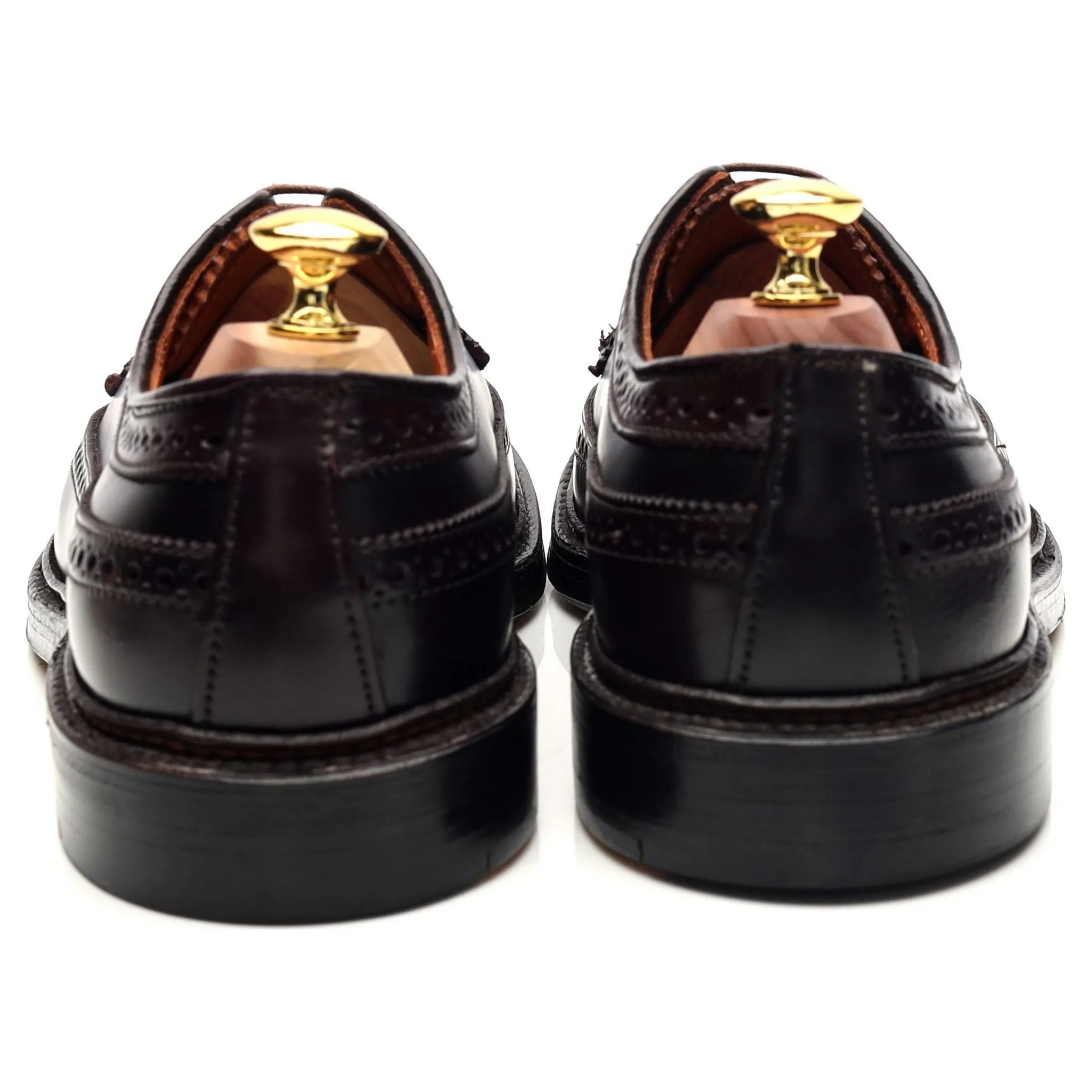 '975' Burgundy Cordovan Leather Derby Brogue UK 7.5 US 8 D
