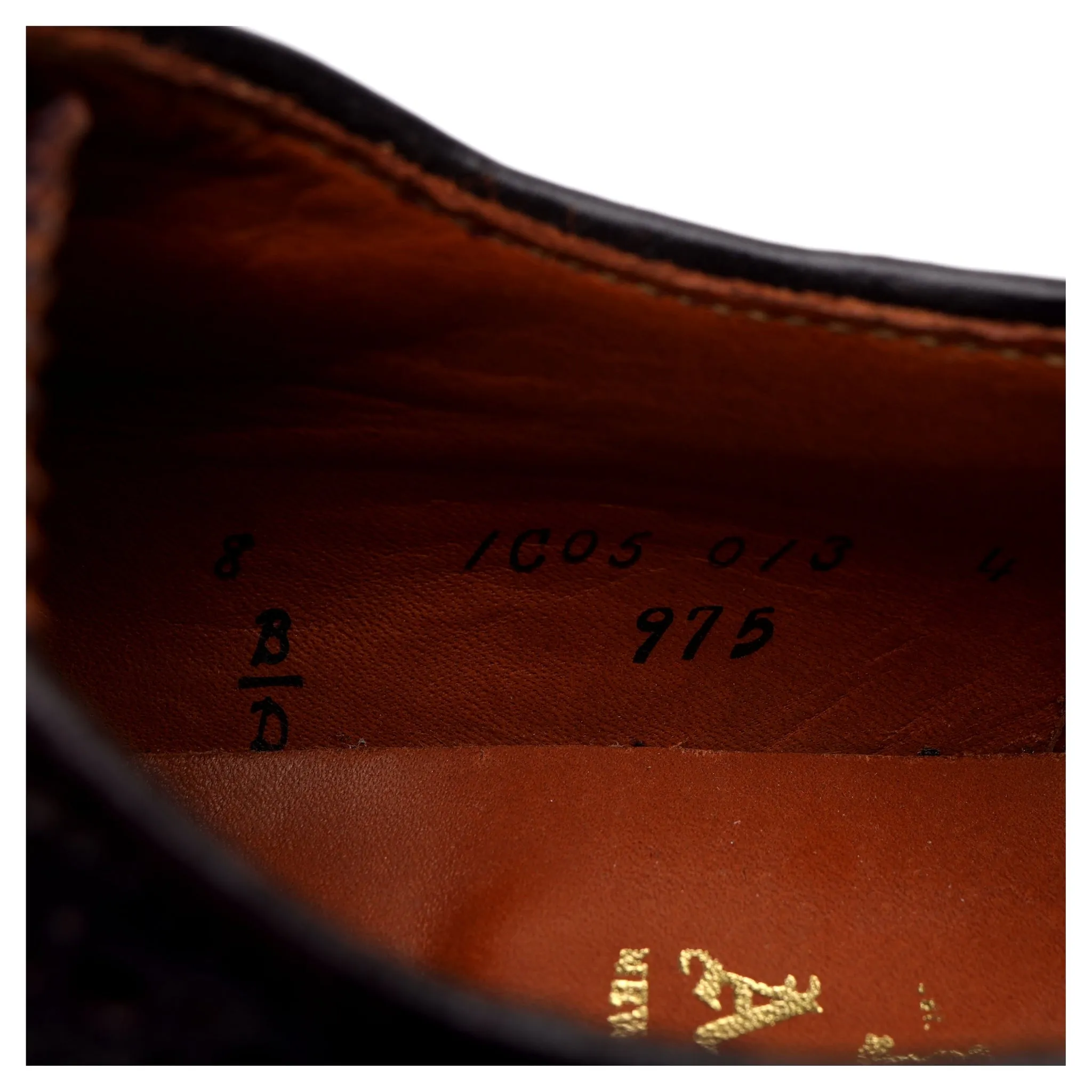 '975' Burgundy Cordovan Leather Derby Brogue UK 7.5 US 8 D