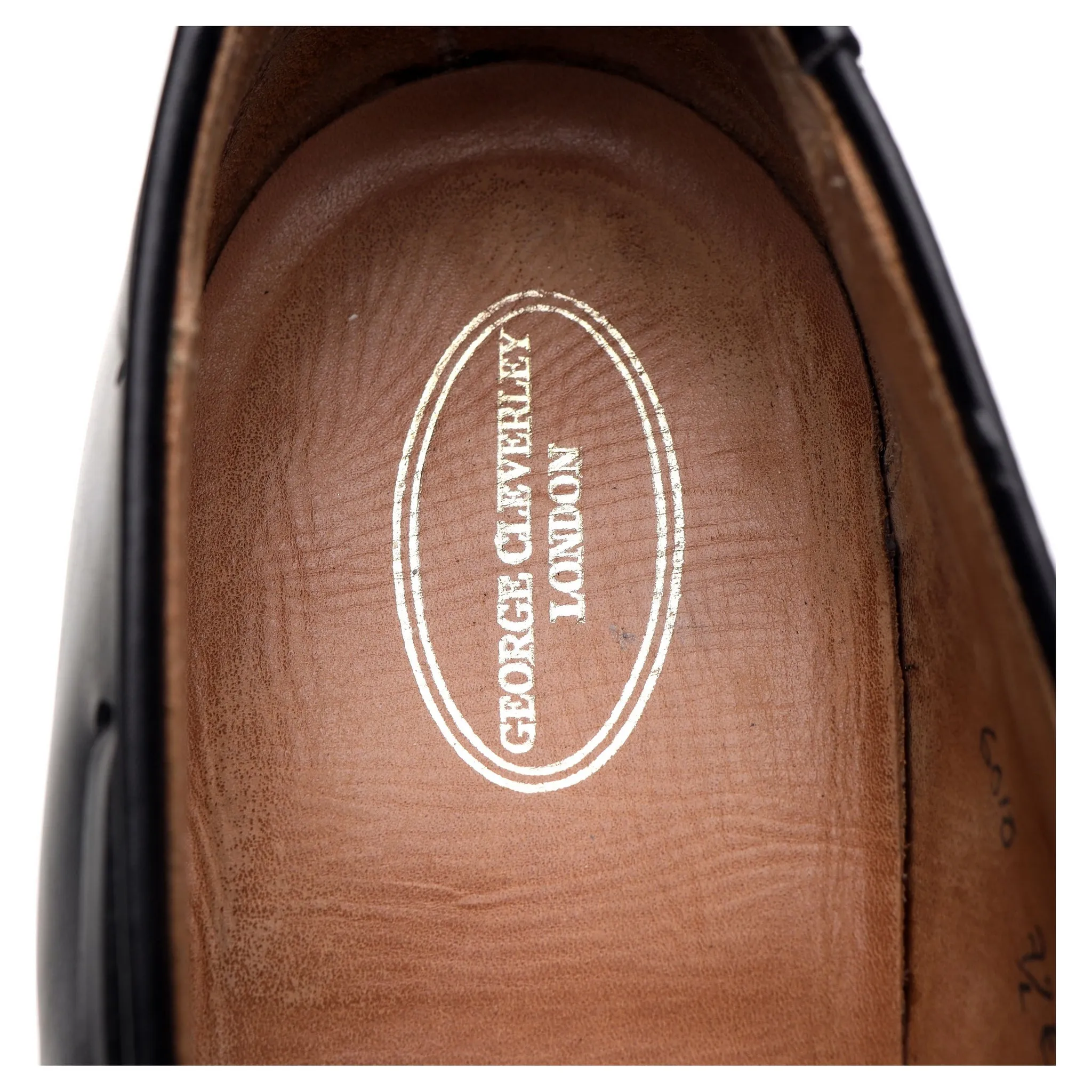 'Adrian' Black Leather Tassel Loafers UK 7.5 E