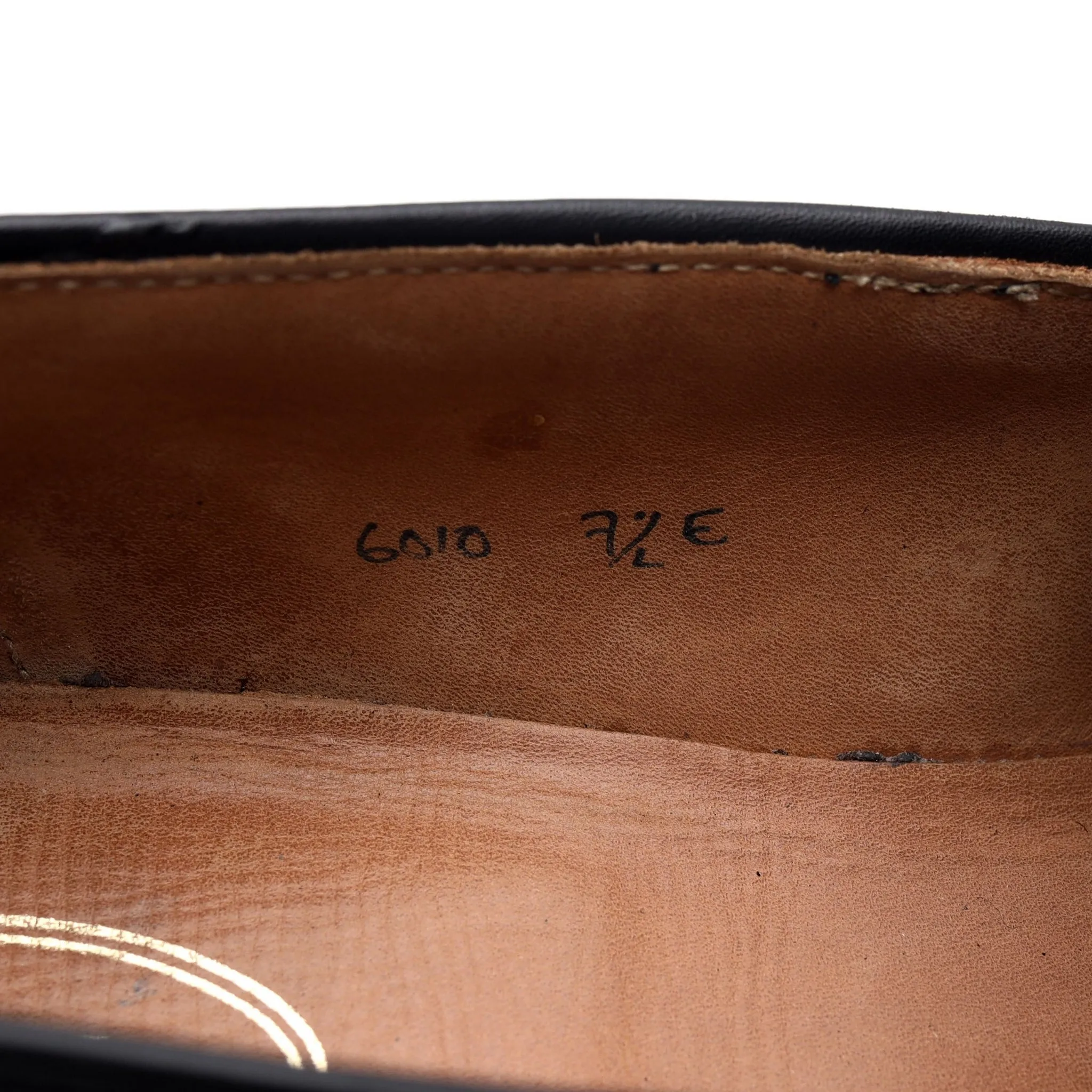 'Adrian' Black Leather Tassel Loafers UK 7.5 E