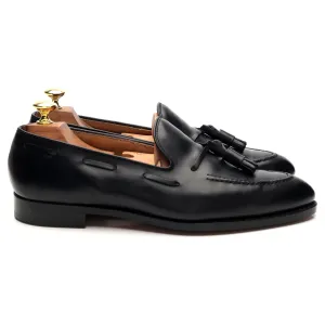 'Adrian' Black Leather Tassel Loafers UK 7.5 E