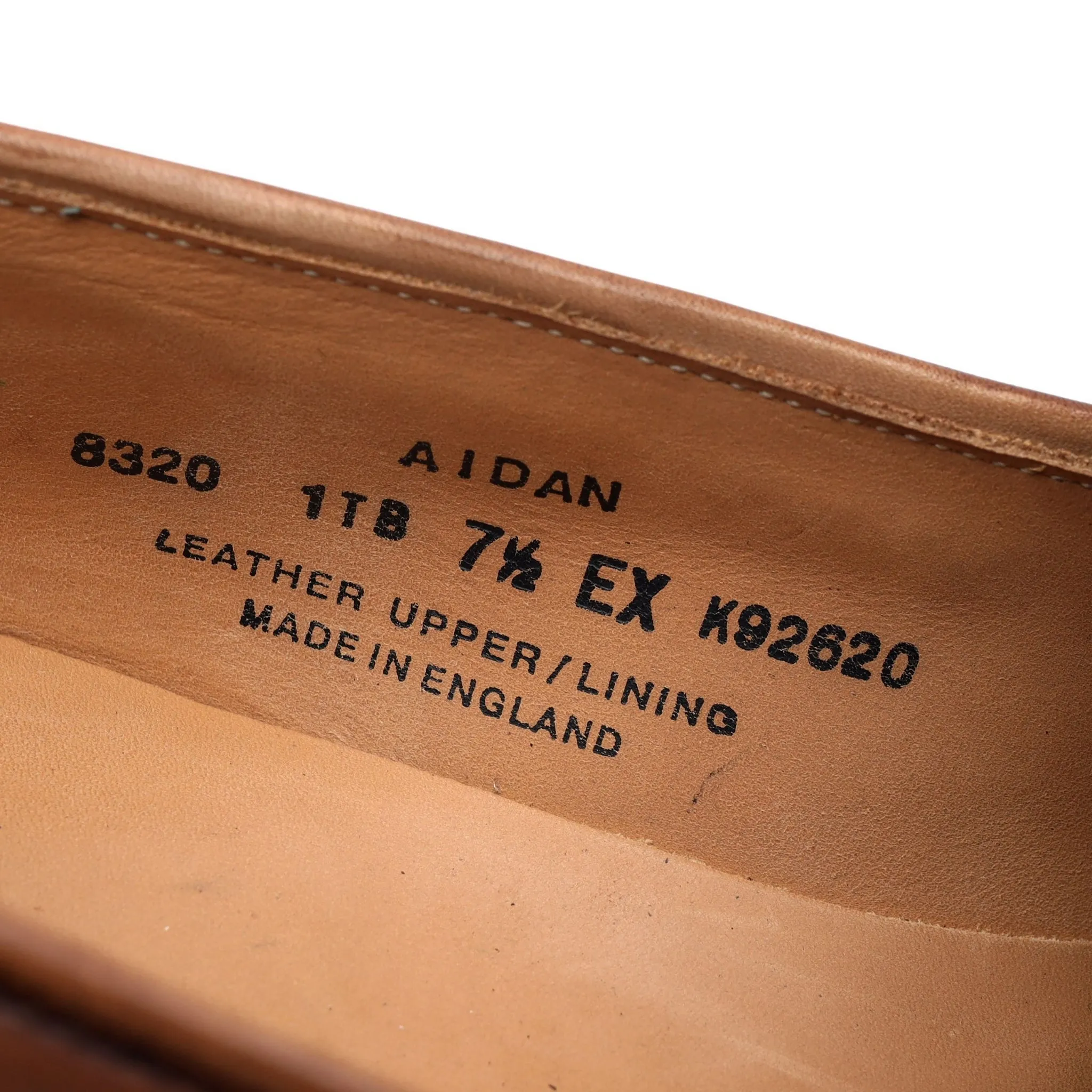 'Aidan' Brown Leather Tassel Loafers UK 7.5 EX
