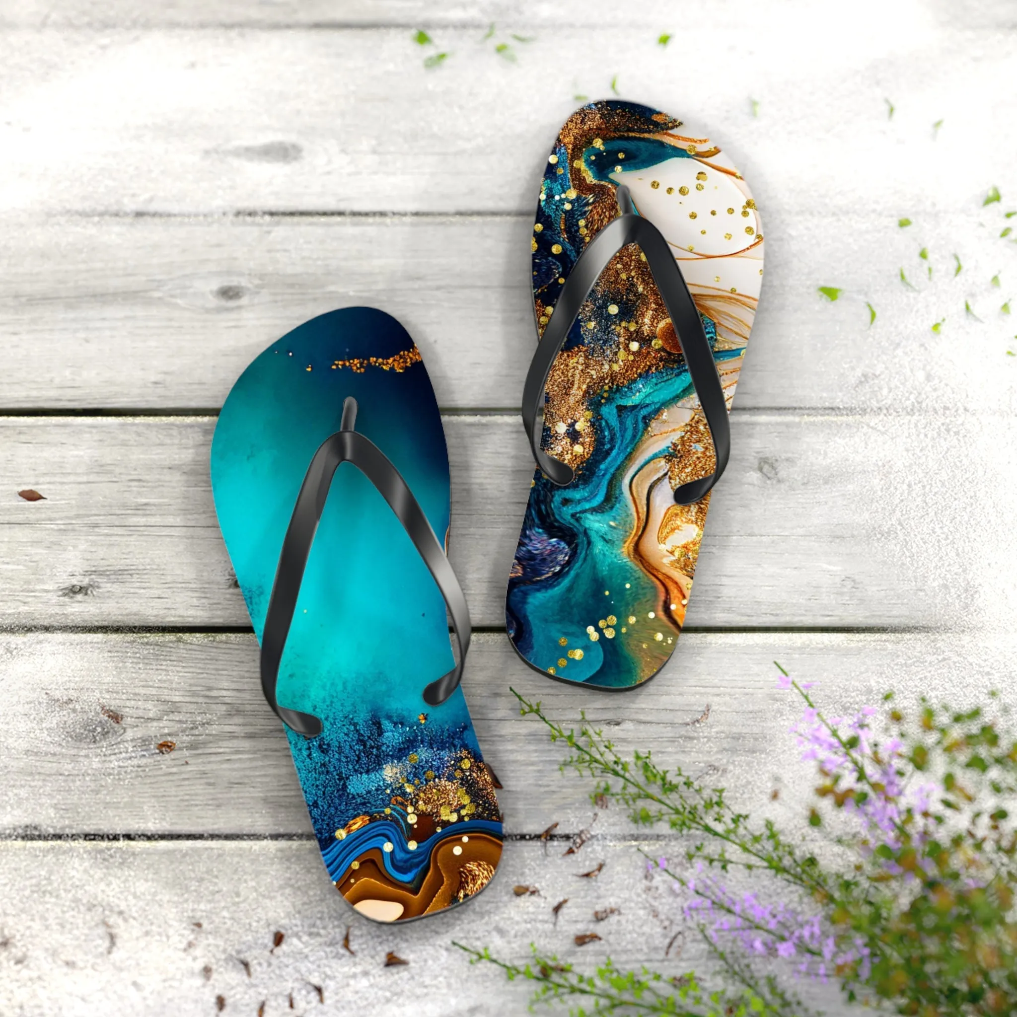 Alcohol Ink - Flip Flops