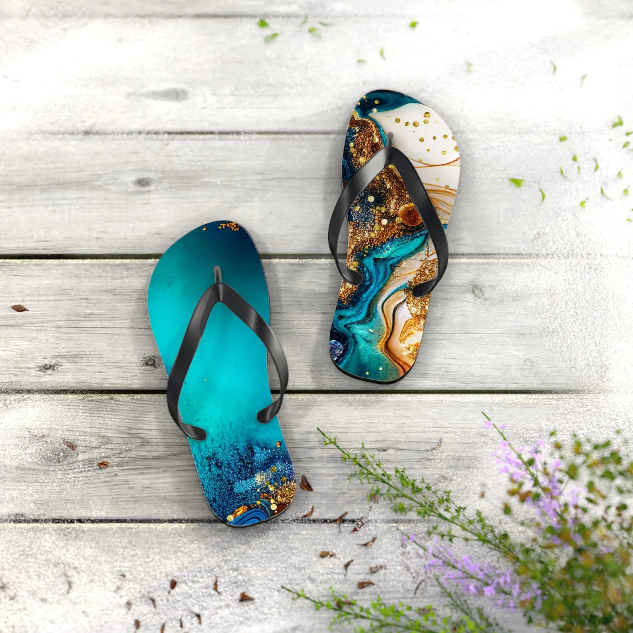 Alcohol Ink - Flip Flops