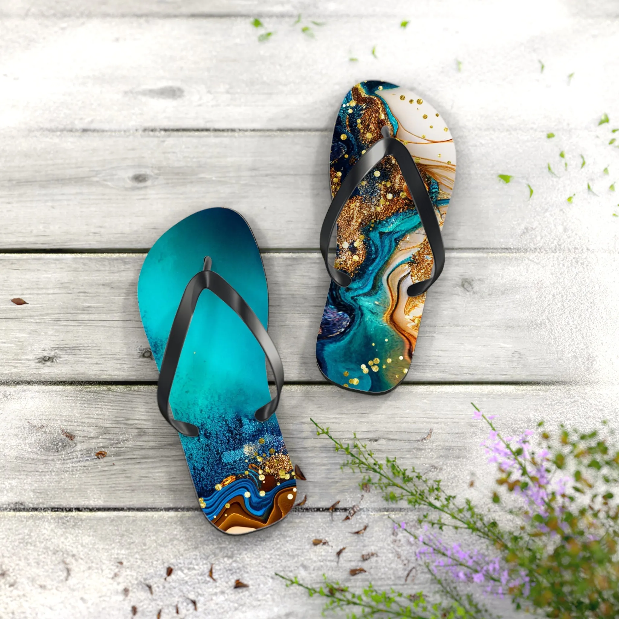 Alcohol Ink - Flip Flops