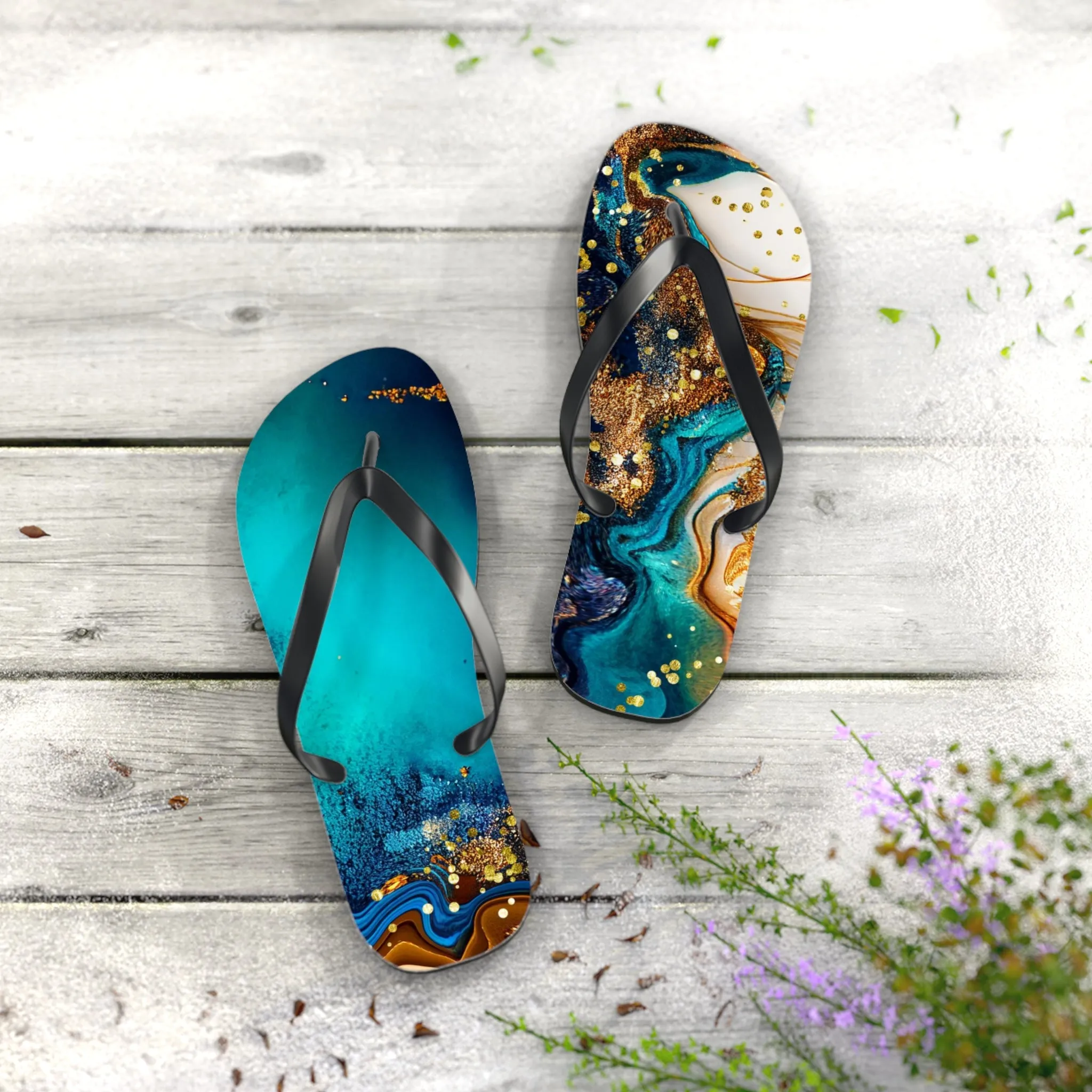 Alcohol Ink - Flip Flops