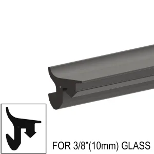 [ARUB10] Architectural Roll-In Gasket for 3/8" (10mm) Glass (100' Length Roll)