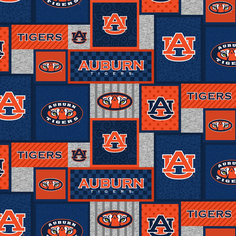AUBURN UNIVERSITY-College Patch Fleece-100% Polyester-AU1177