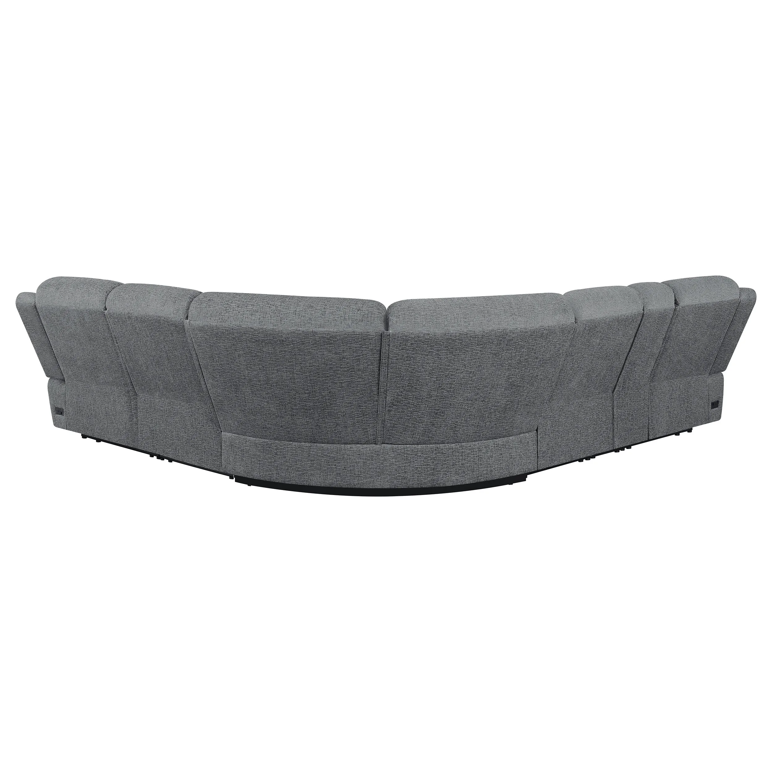 Bahrain 6-piece Modular Power Reclining Sectional Charcoal