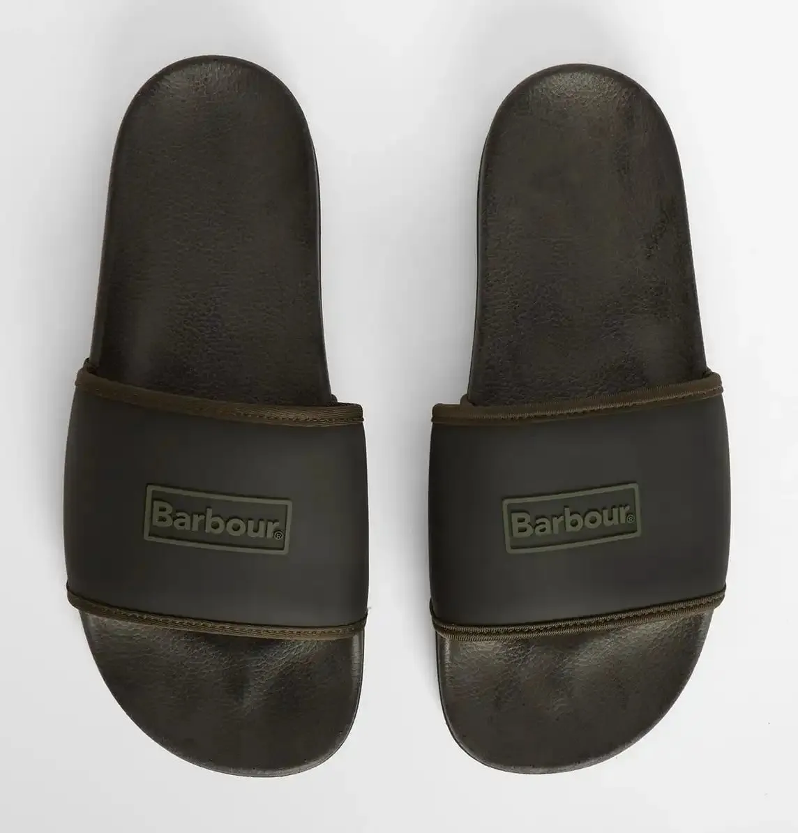 Barbour Mens Creswell Sliders Black