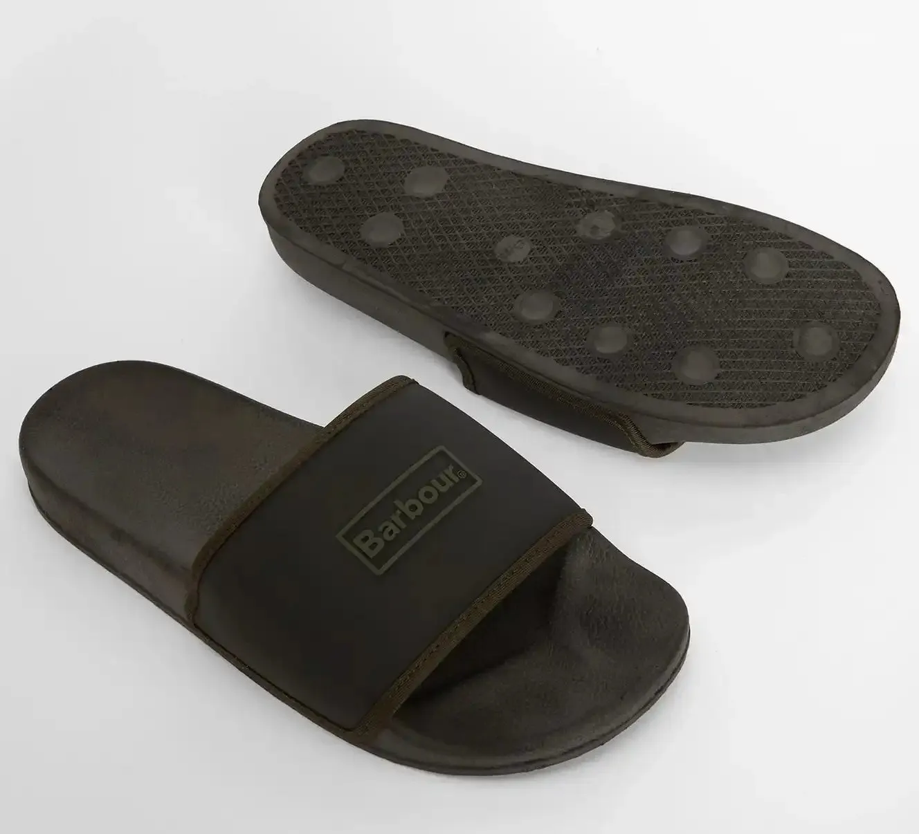 Barbour Mens Creswell Sliders Black