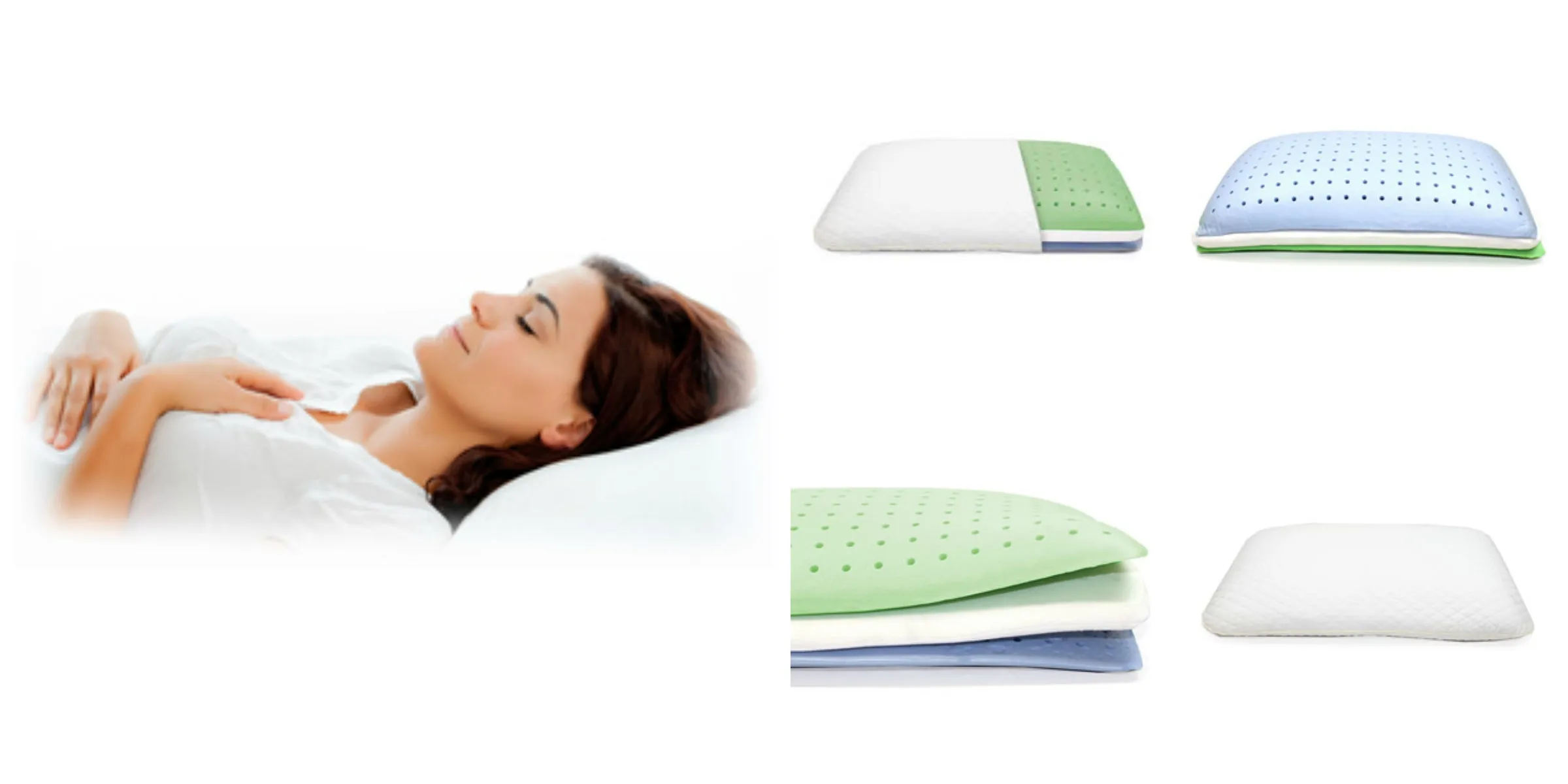 BEST IN REST™ 2 in 1 Memory Foam Pillow