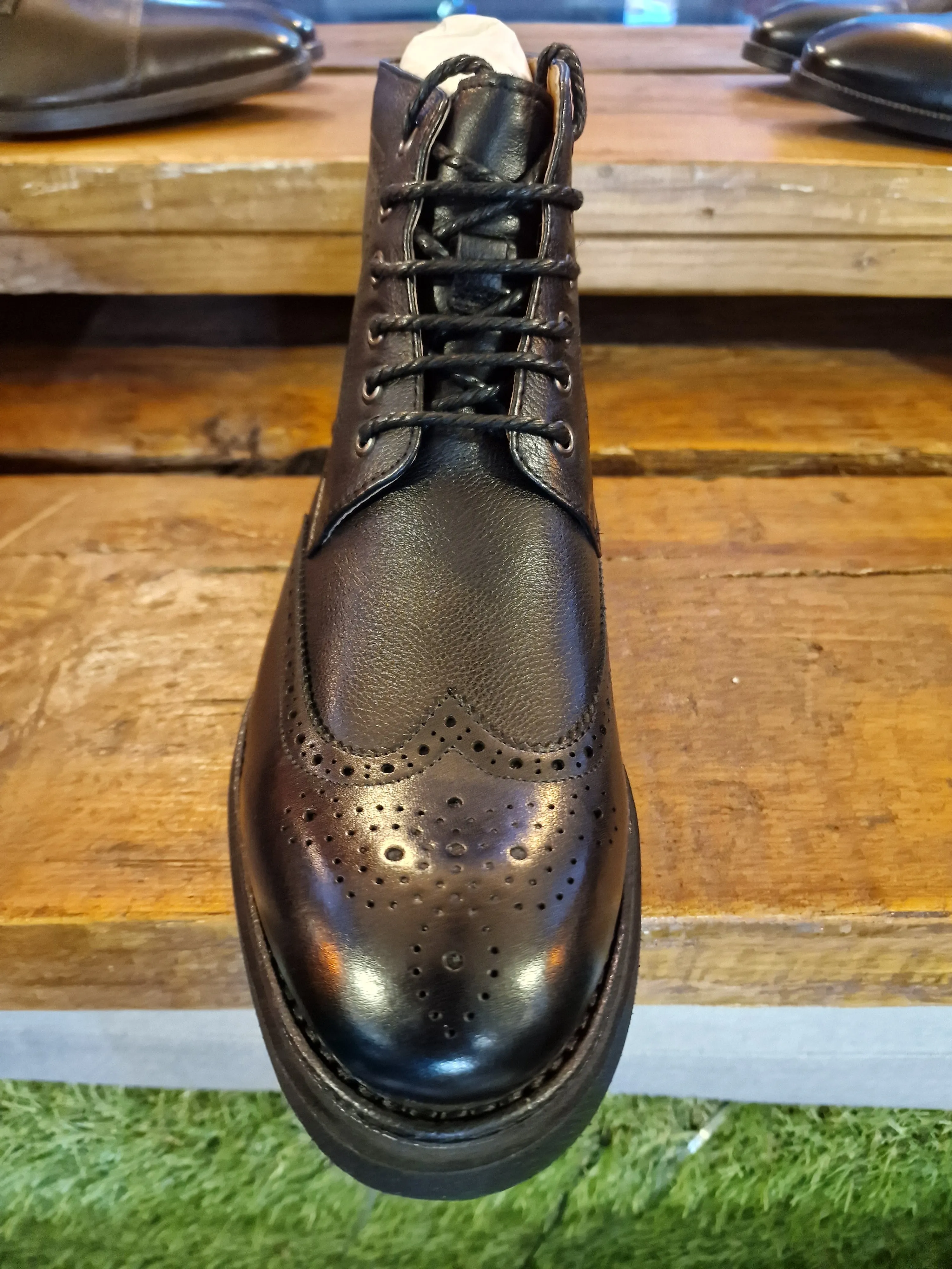 Black Ivan Lace up Boot Sergio Duletti