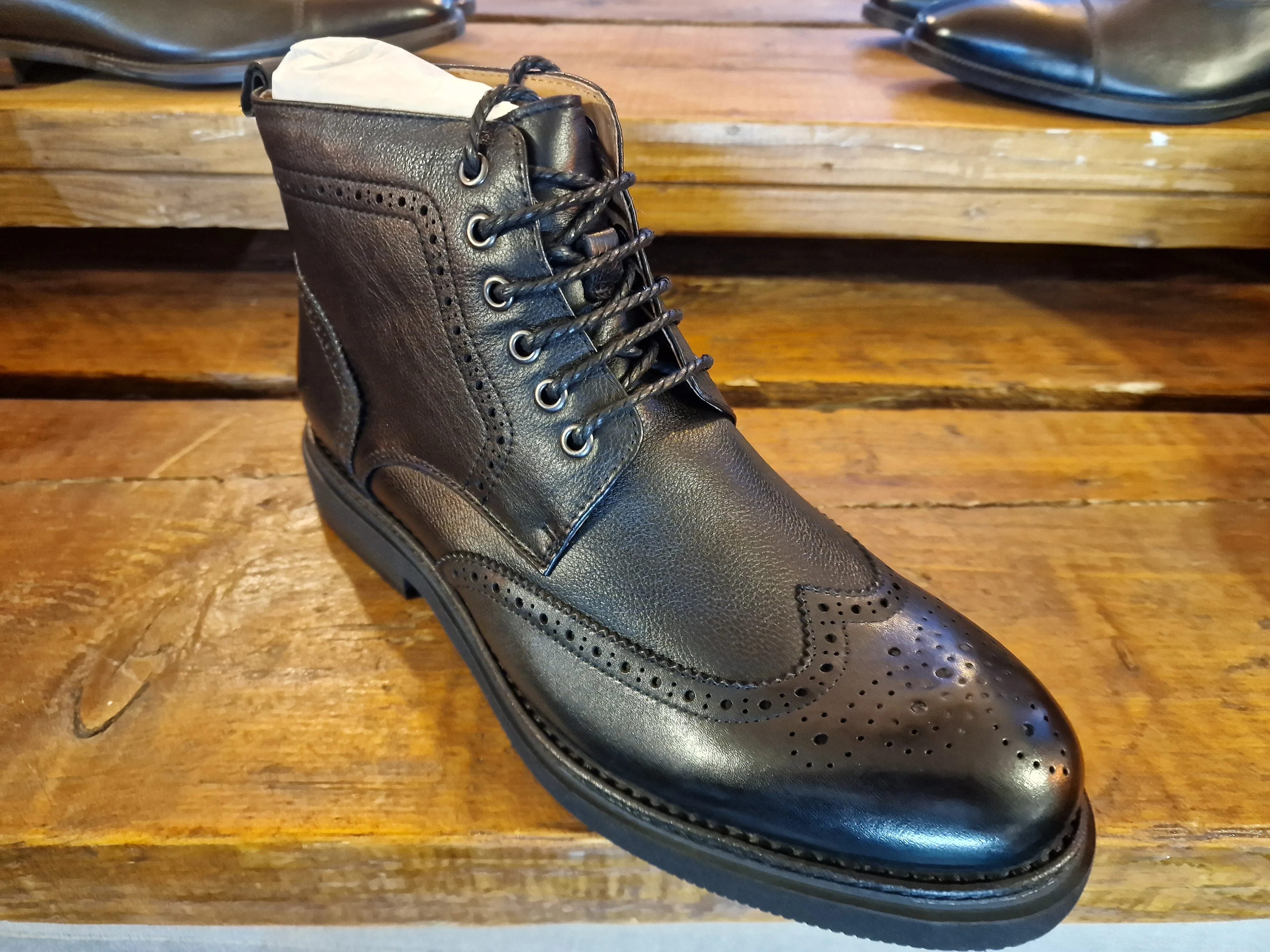 Black Ivan Lace up Boot Sergio Duletti