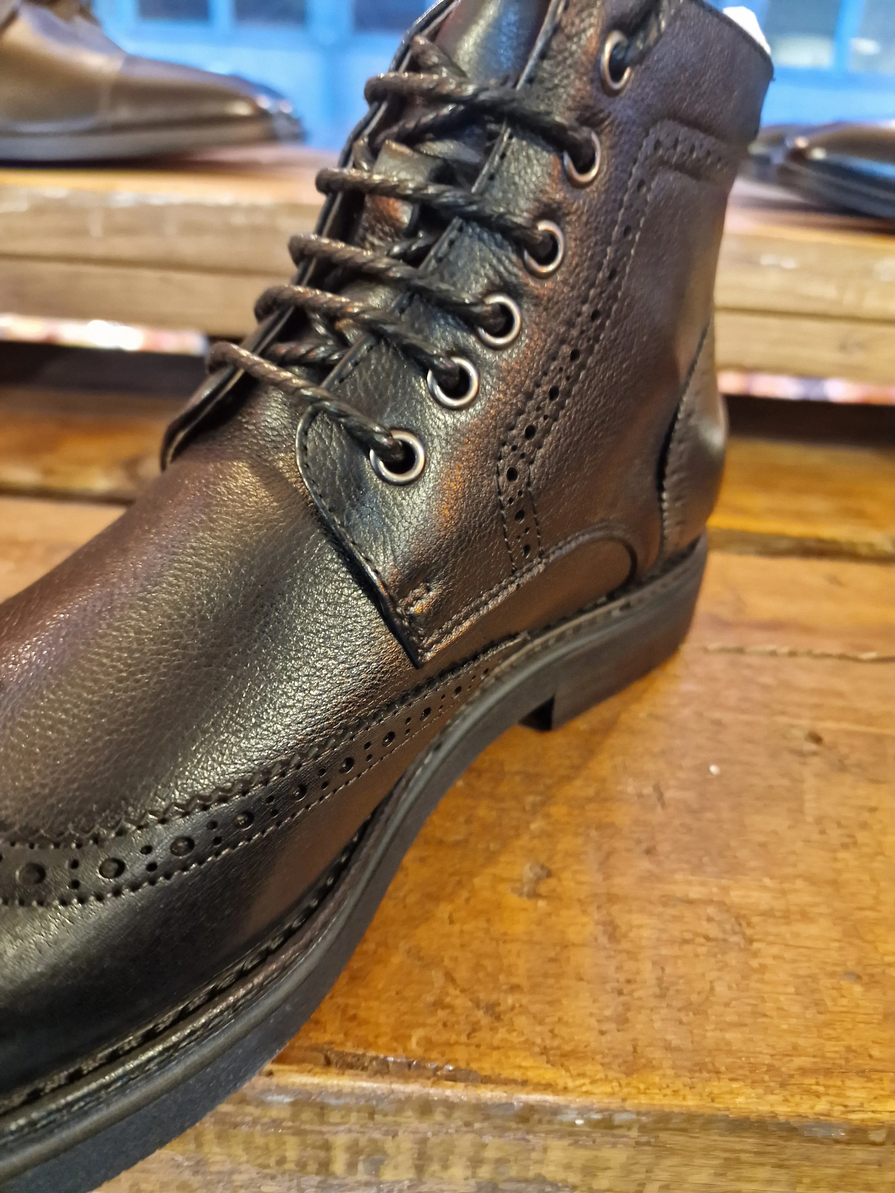 Black Ivan Lace up Boot Sergio Duletti