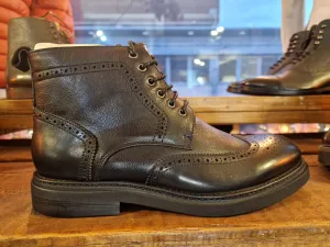 Black Ivan Lace up Boot Sergio Duletti