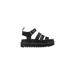 Black Leather Platform Sandal