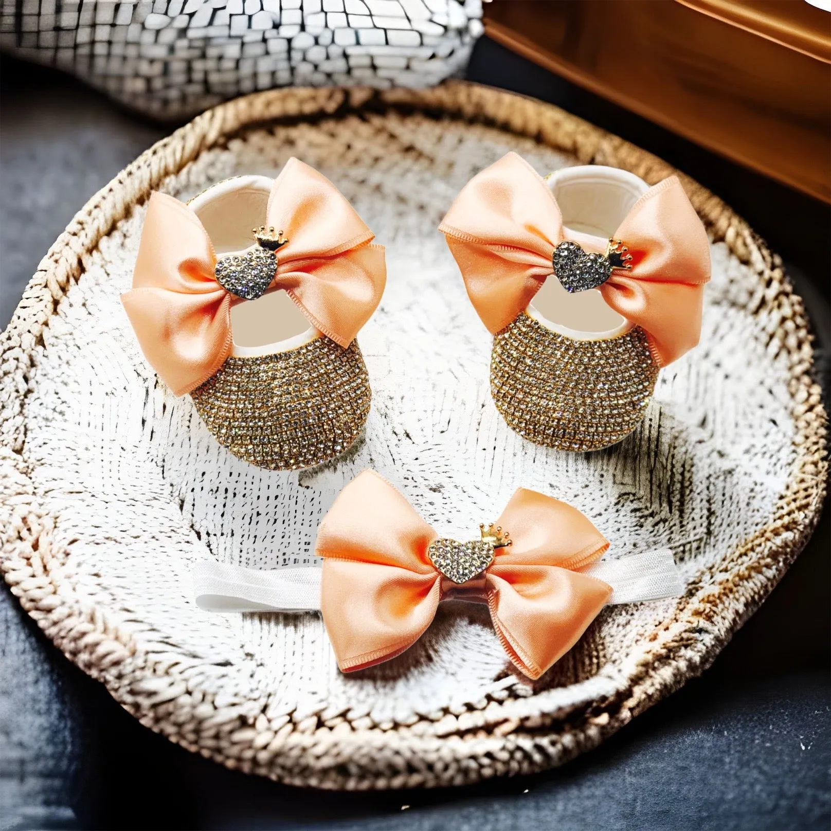Bling Baby Shoes and Headband