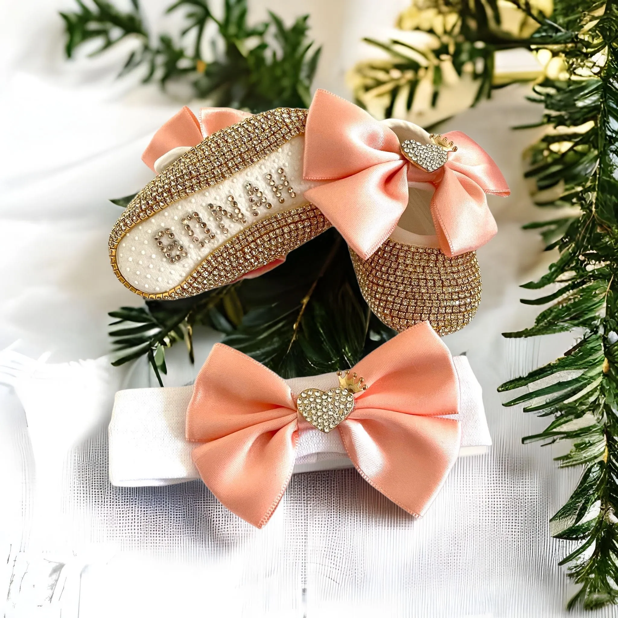 Bling Baby Shoes and Headband