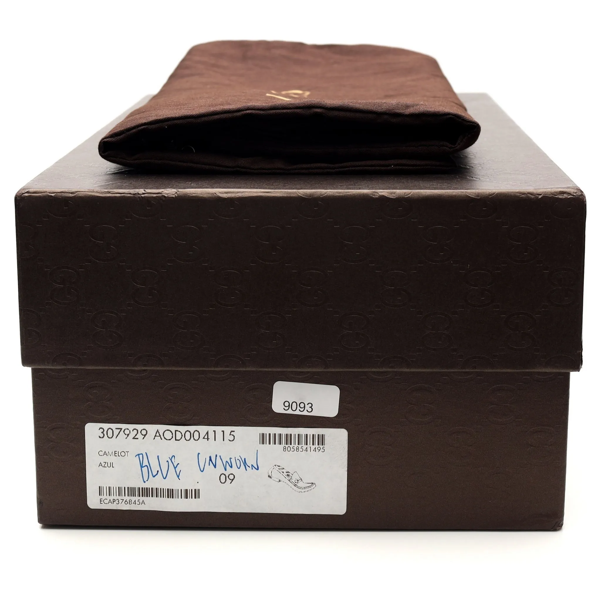 Blue Grain Leather Horsebit Loafers UK 9