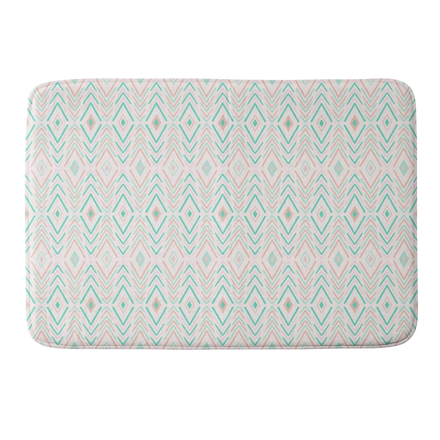 BOHEMIAN DIAMONDS MINT MEMORY FOAM BATH MAT