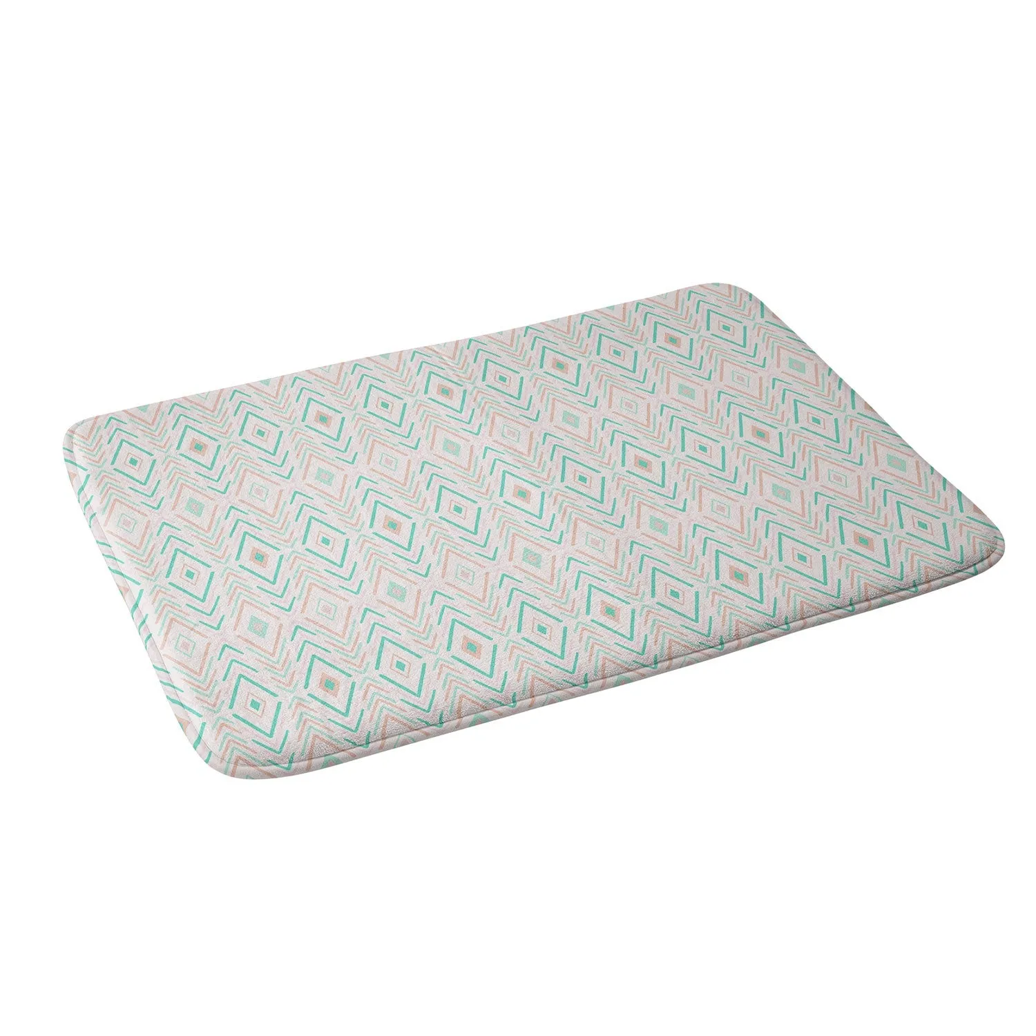 BOHEMIAN DIAMONDS MINT MEMORY FOAM BATH MAT