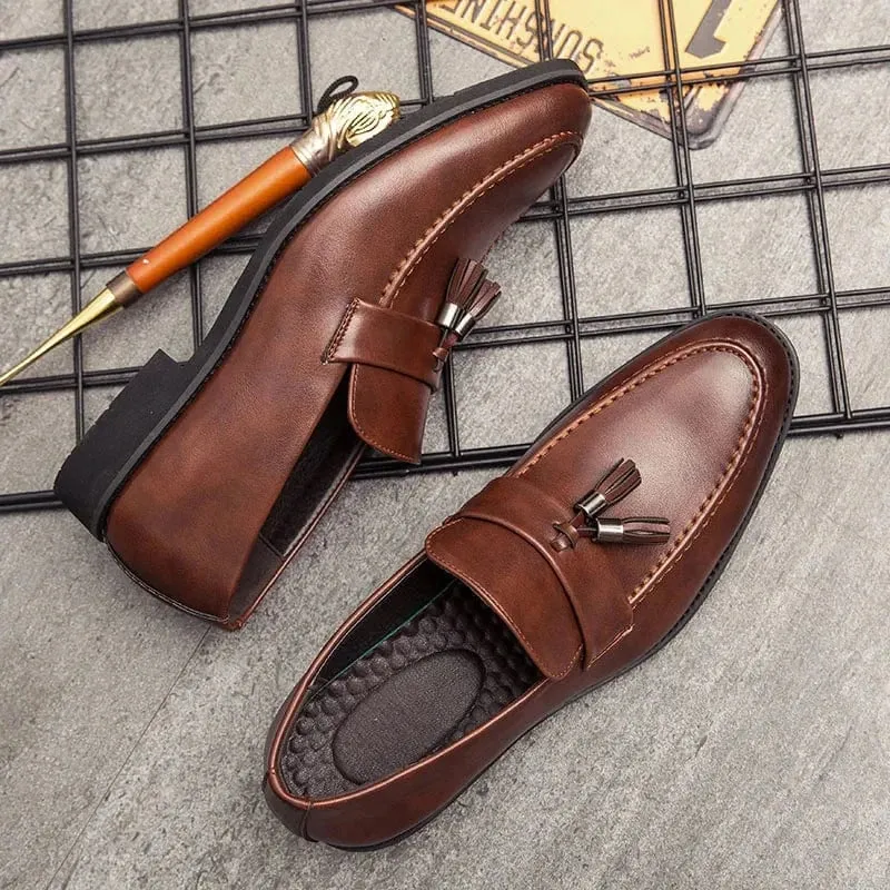 Briston Leather Tassel Loafers