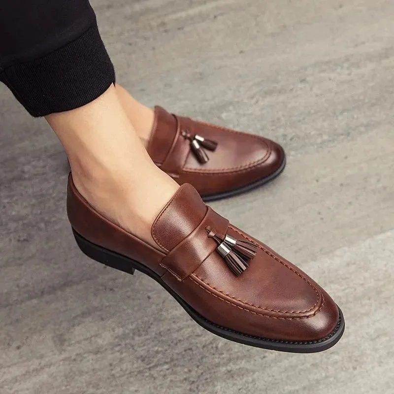 Briston Leather Tassel Loafers