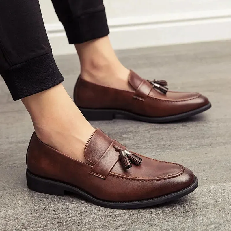 Briston Leather Tassel Loafers