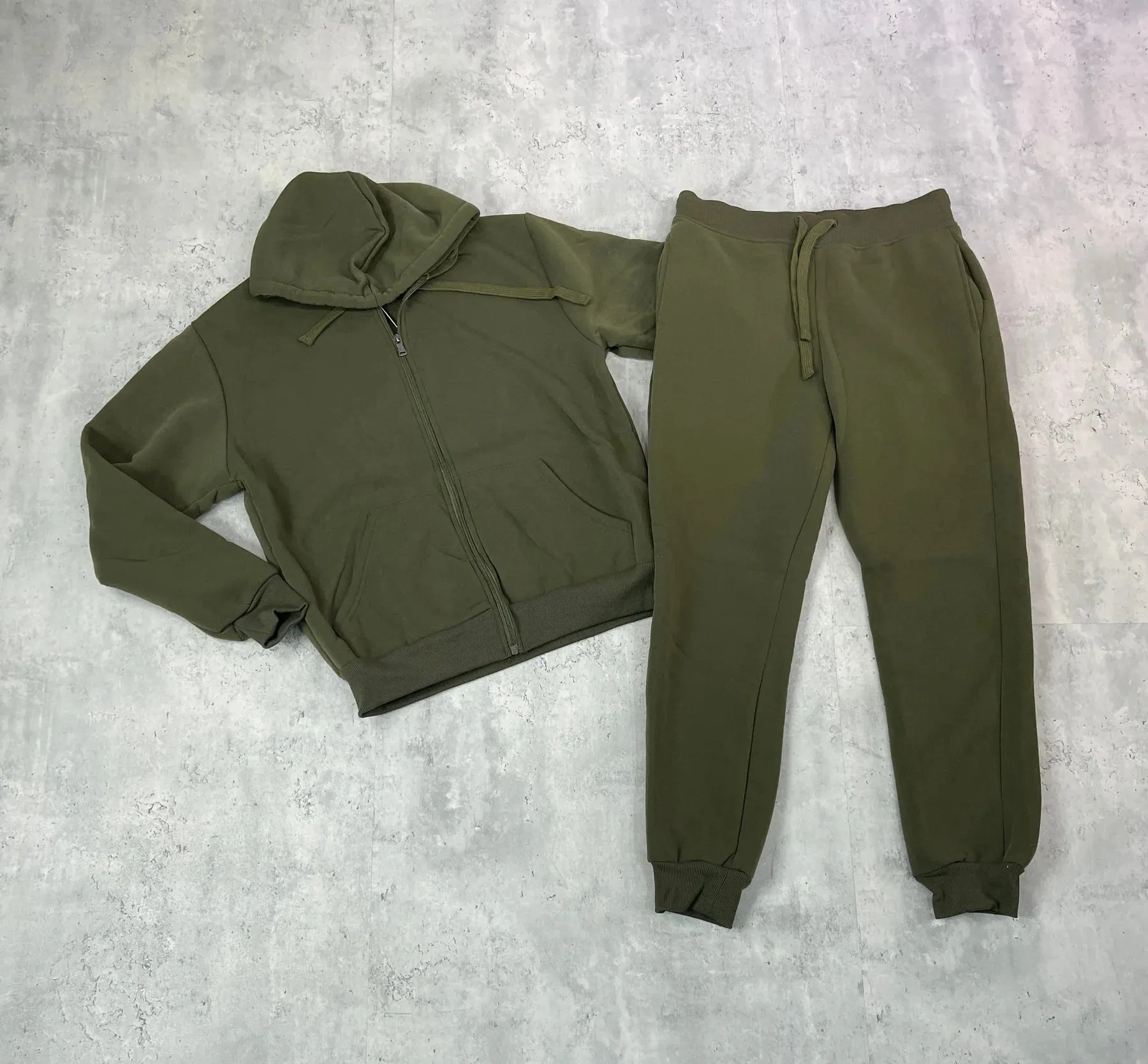 BTF22591-Zipdown Hoodie Sweatsuits