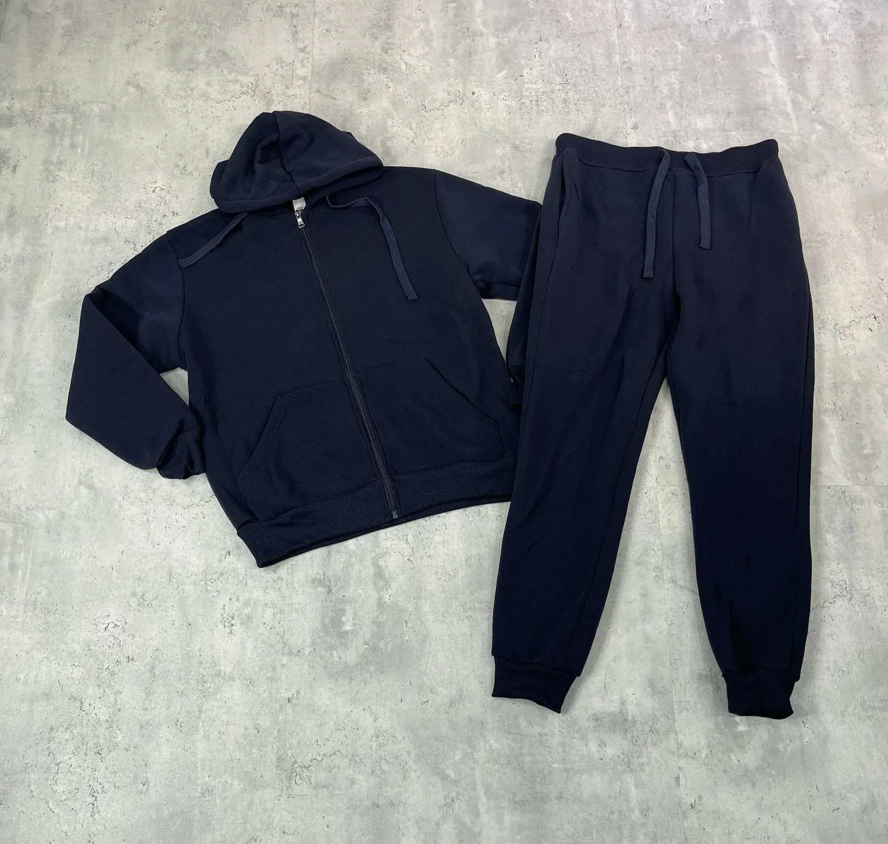 BTF22591-Zipdown Hoodie Sweatsuits