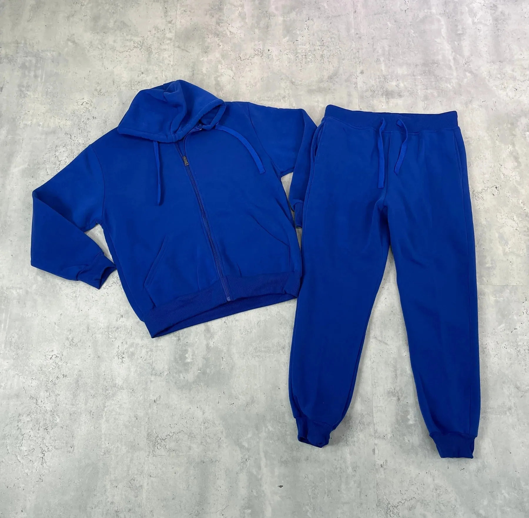 BTF22591-Zipdown Hoodie Sweatsuits