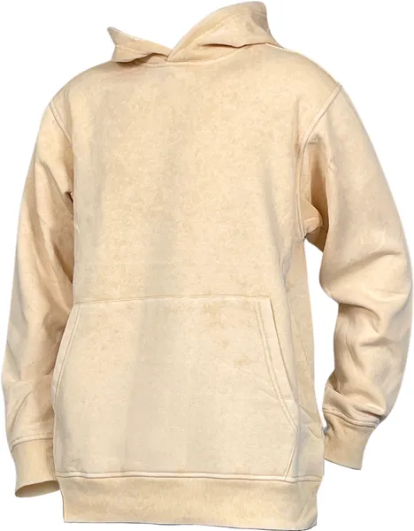 BTF24016 ACID WASH PULLOVER HOODY