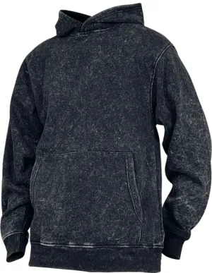 BTF24016 ACID WASH PULLOVER HOODY