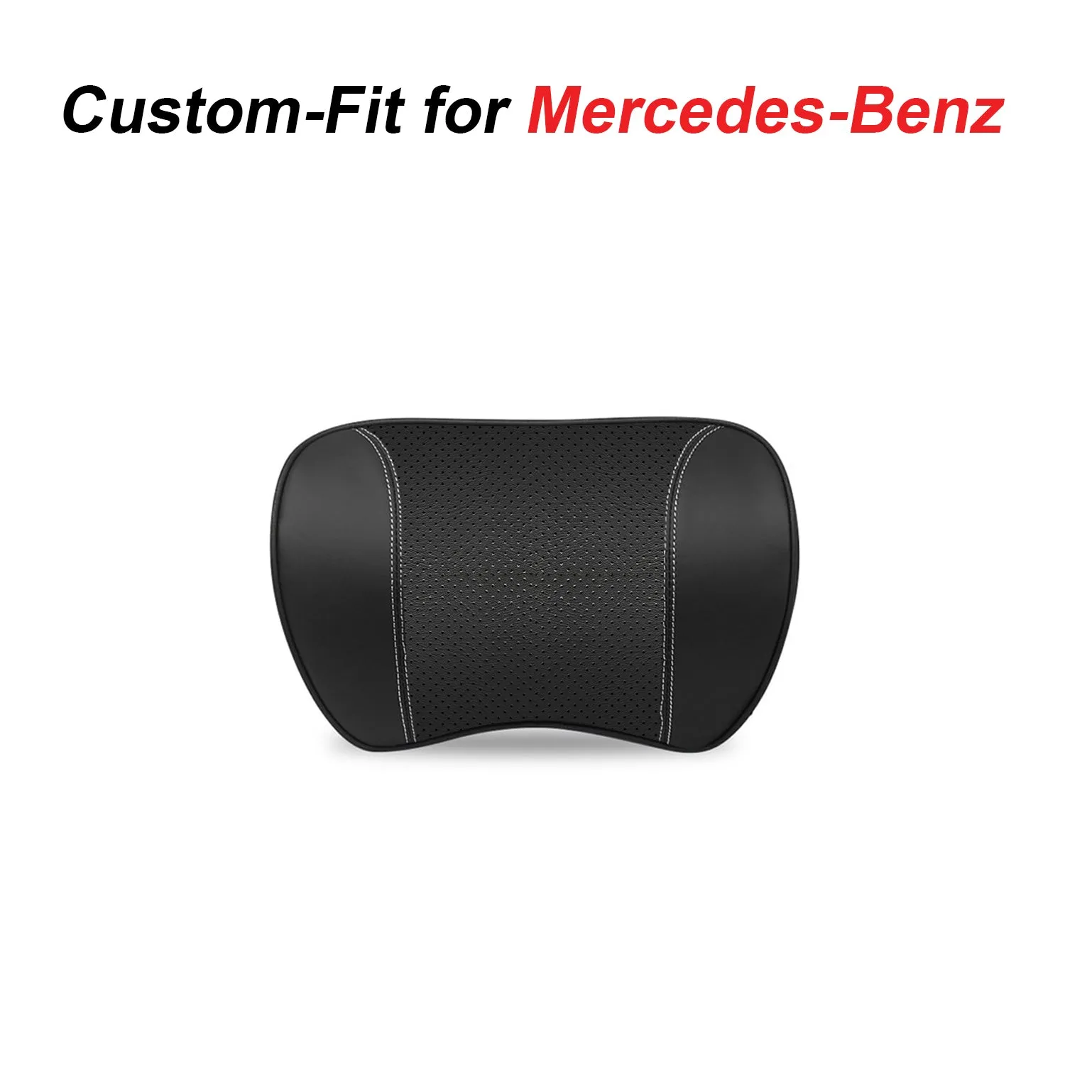 Car Headrest Neck Pillow and Lumbar Support Back Cushion Kit, Custom Fit For Your Cars, Memory Foam Erognomic, Car Accessories MB13992