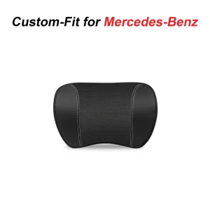 Car Headrest Neck Pillow and Lumbar Support Back Cushion Kit, Custom Fit For Your Cars, Memory Foam Erognomic, Car Accessories MB13992