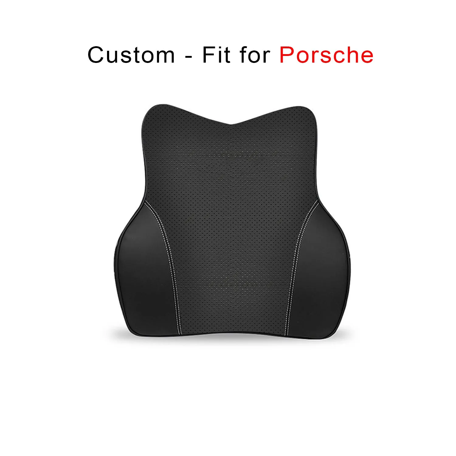 Car Headrest Neck Pillow and Lumbar Support Back Cushion Kit, Memory Foam Erognomic