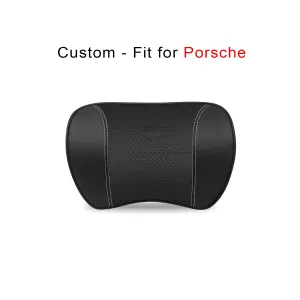 Car Headrest Neck Pillow and Lumbar Support Back Cushion Kit, Memory Foam Erognomic