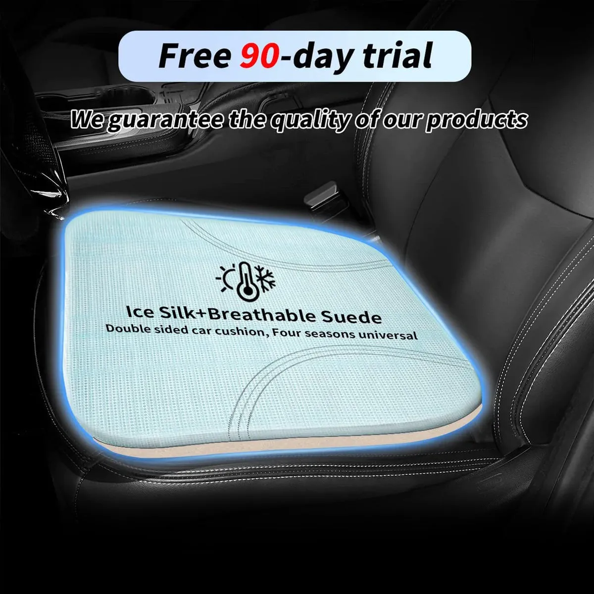Car Seat Cushion, Custom Fit For Your Cars, Car Memory Foam Seat Cushion, Heightening Seat Cushion, Seat Cushion for Car and Office Chair MY19999
