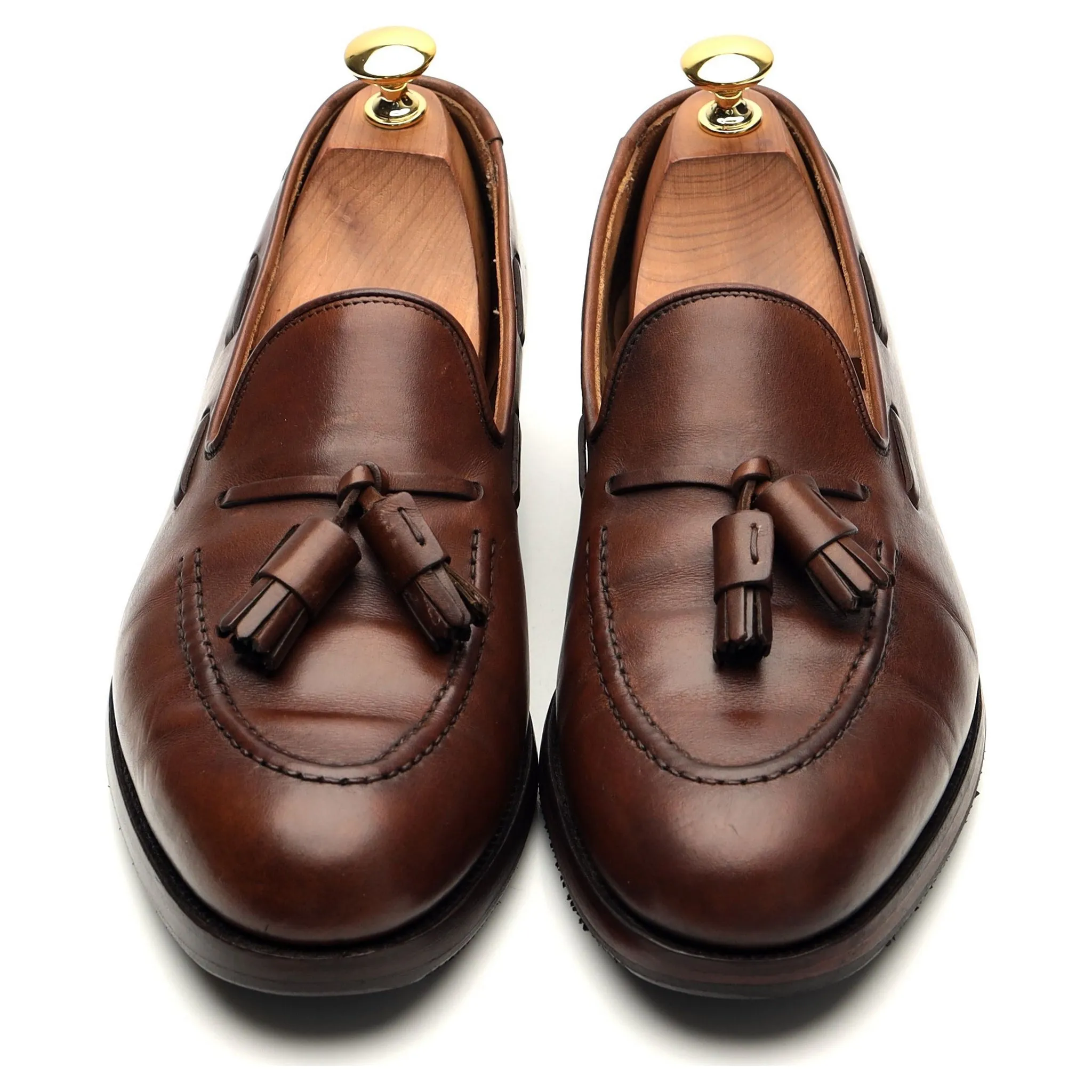 'Cavendish 2' Brown Leather Tassel Loafer UK 6.5 E