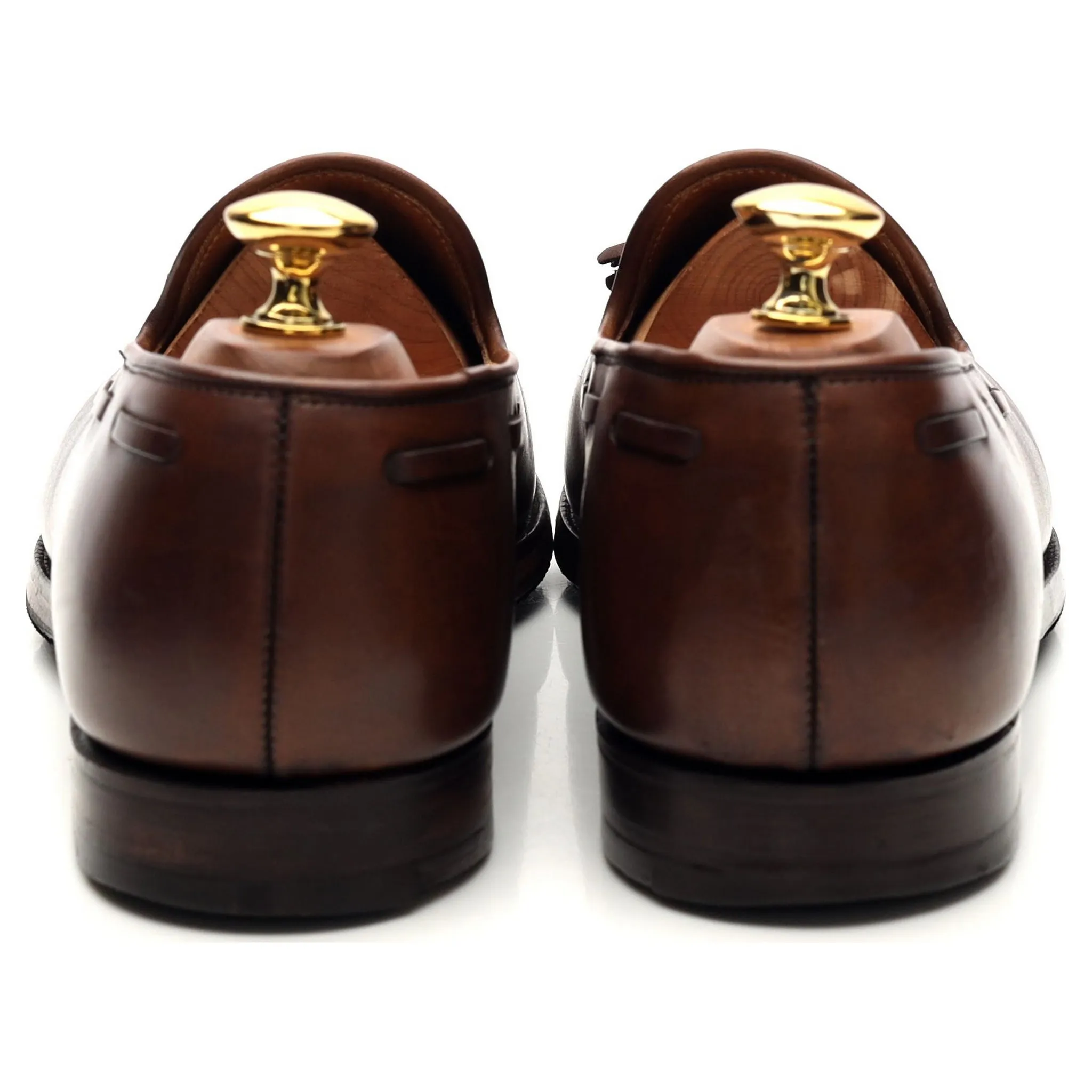 'Cavendish 2' Brown Leather Tassel Loafer UK 6.5 E