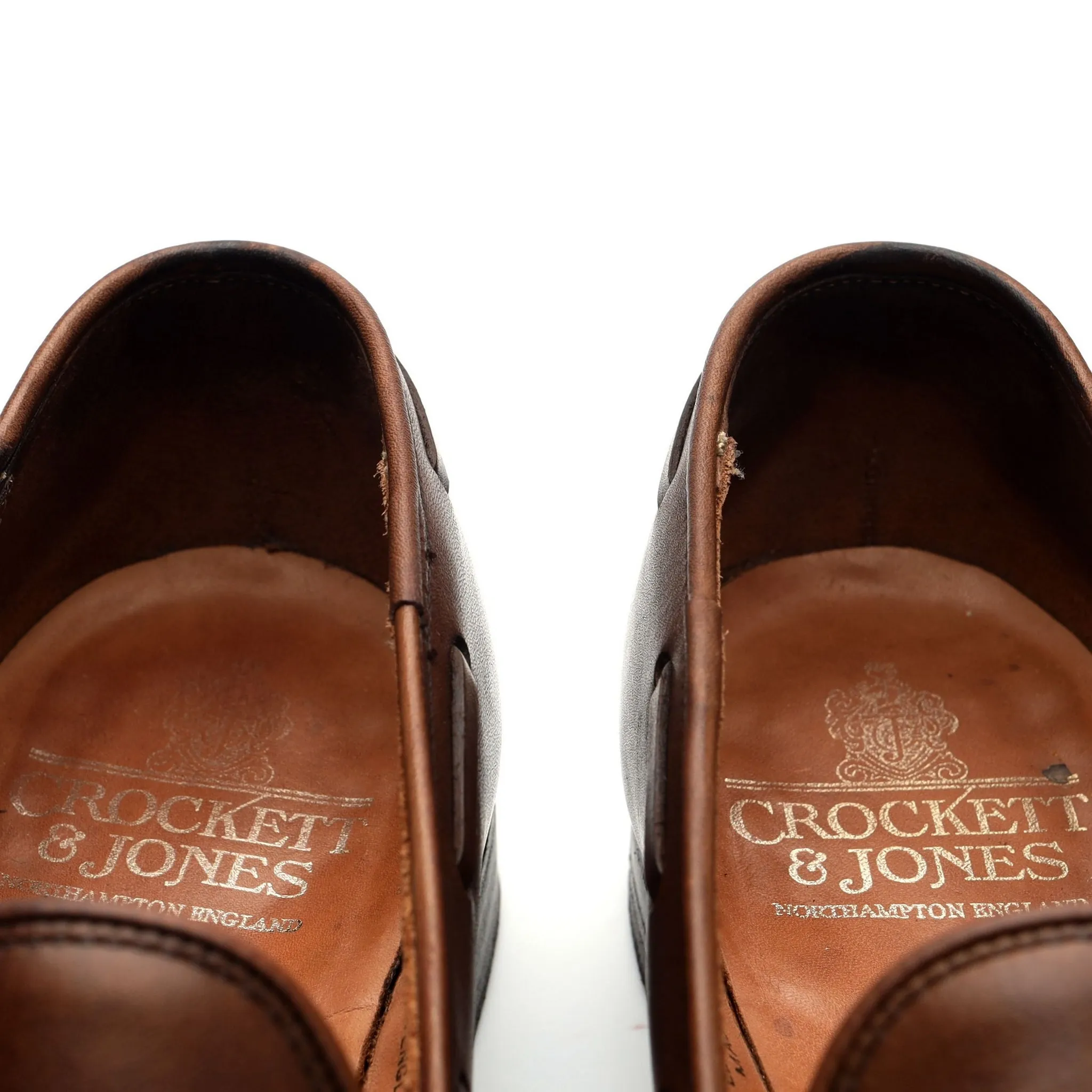 'Cavendish 2' Brown Leather Tassel Loafers UK 8 E