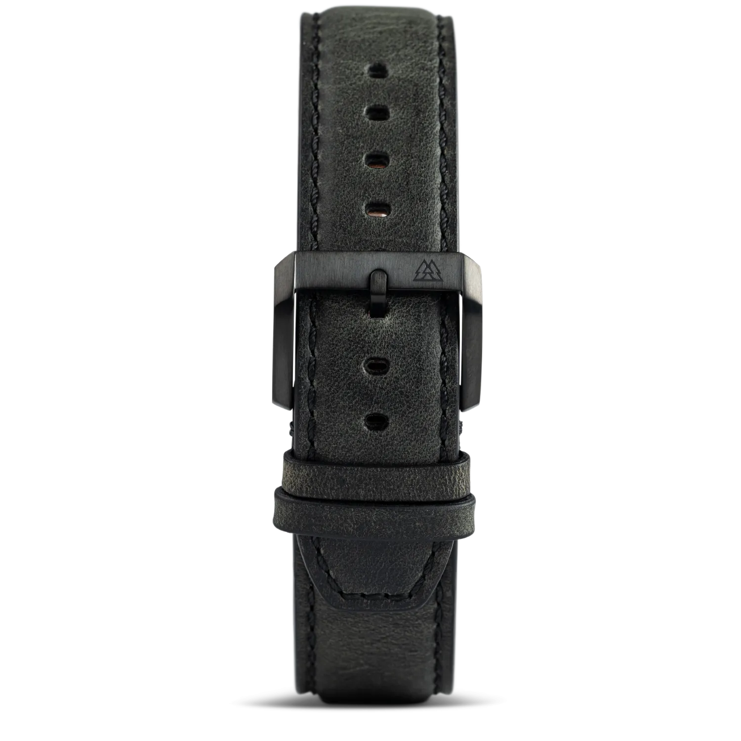 Charcoal Grey 21mm Leather Band