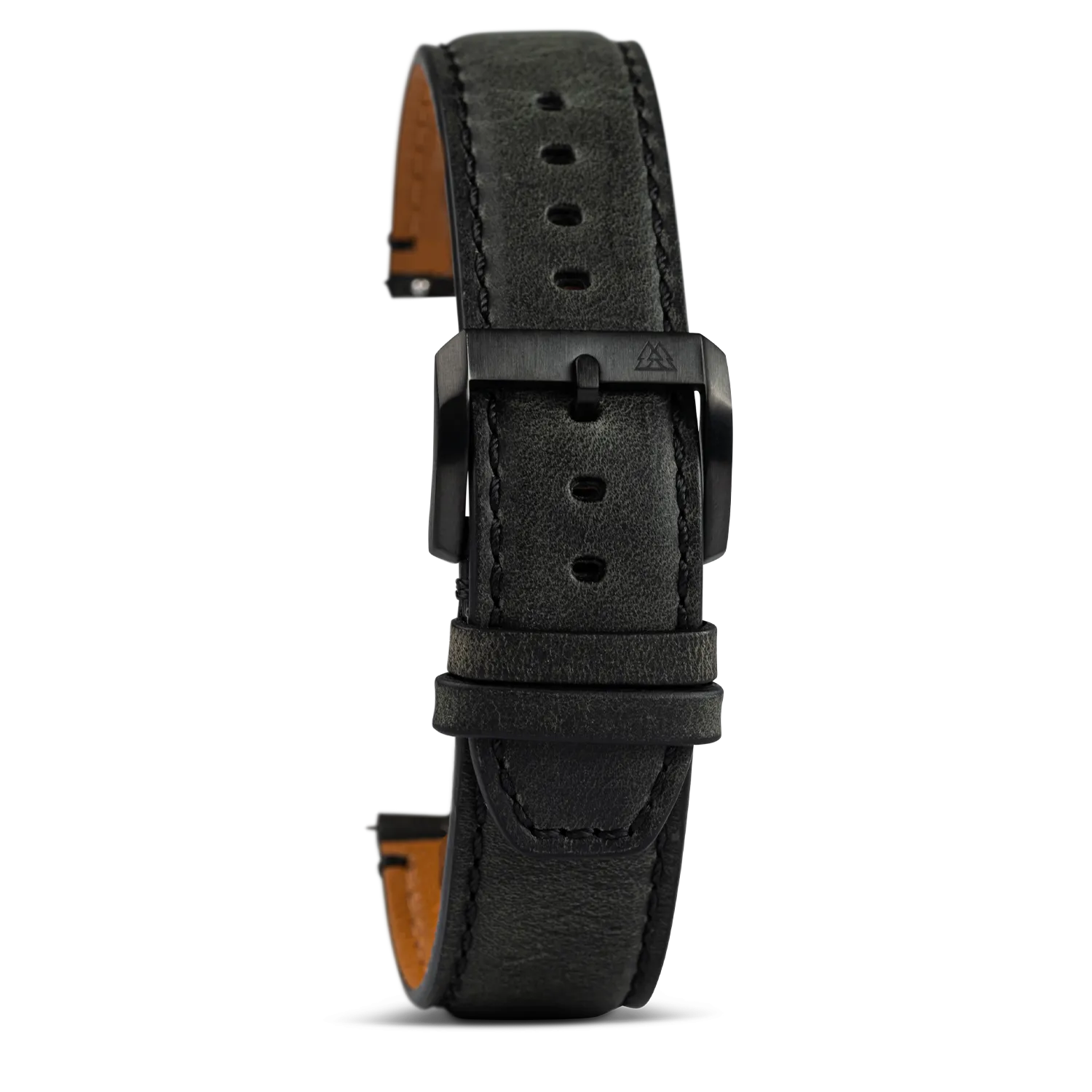 Charcoal Grey 21mm Leather Band