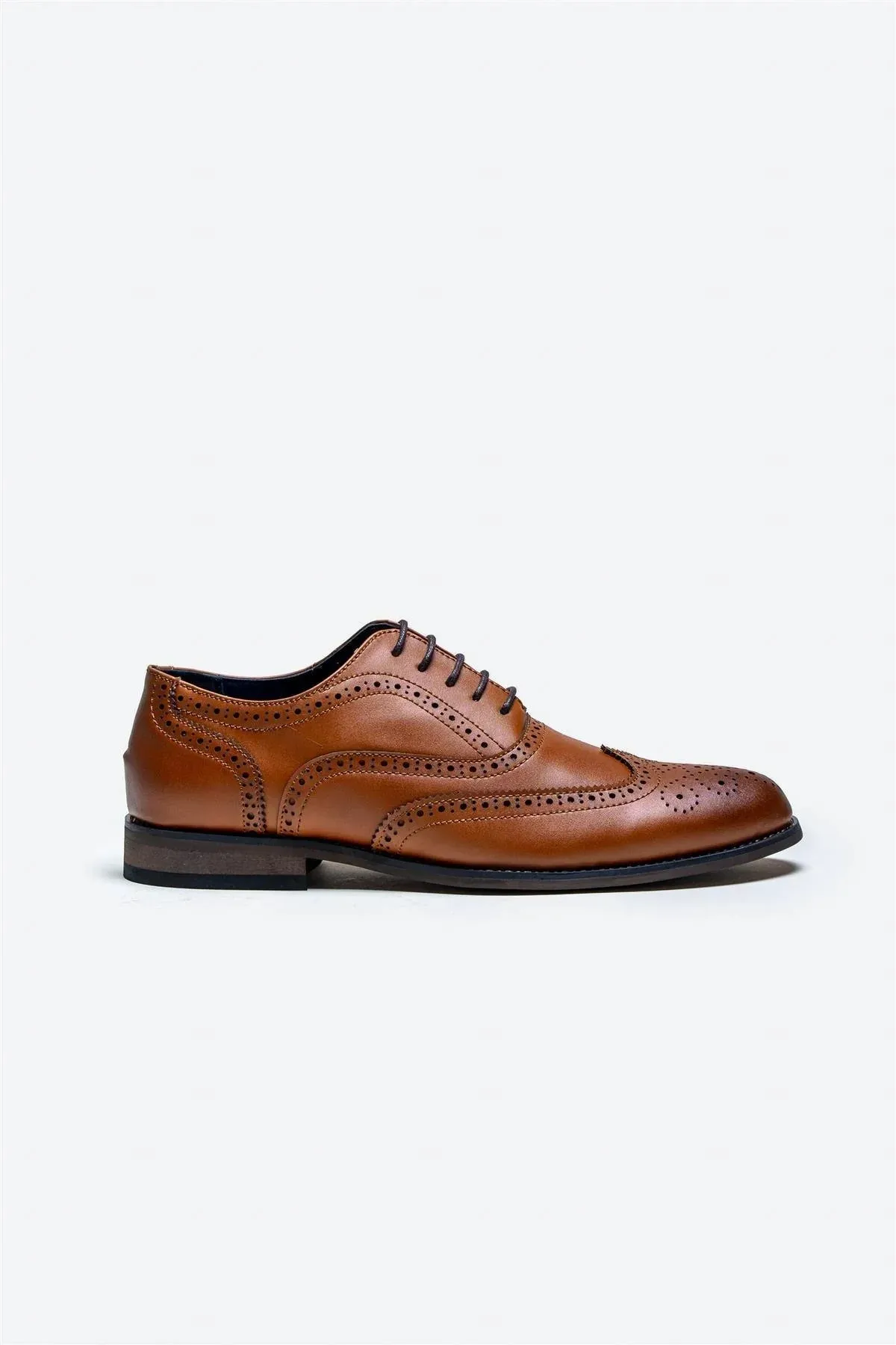 Chaussures Cavani Clark marron clair – Richelieu à bout fleuri