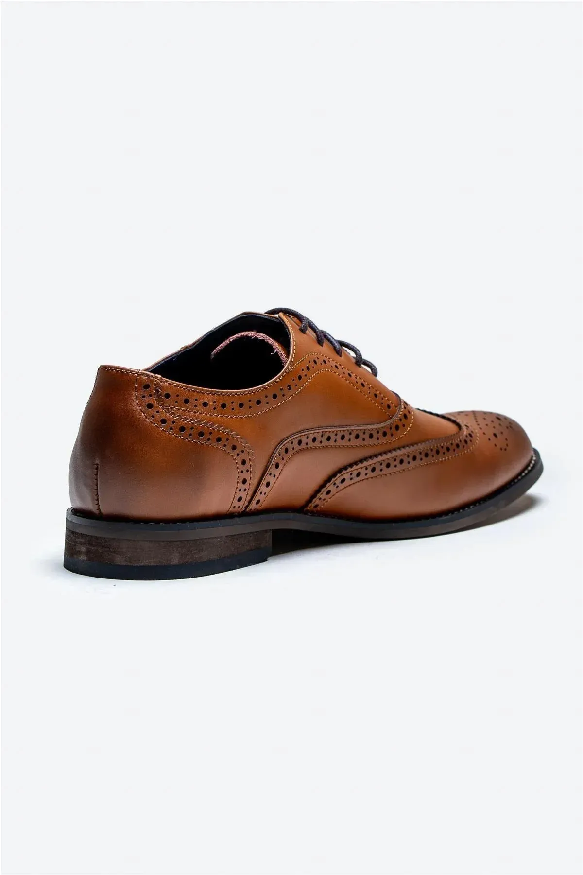 Chaussures Cavani Clark marron clair – Richelieu à bout fleuri