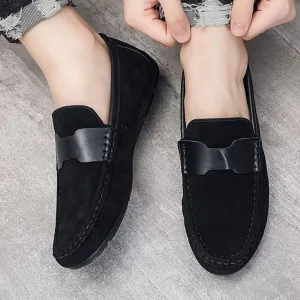 CHERRY LEATHER PREMIUM SUEDE LEATHER LOAFER -66052
